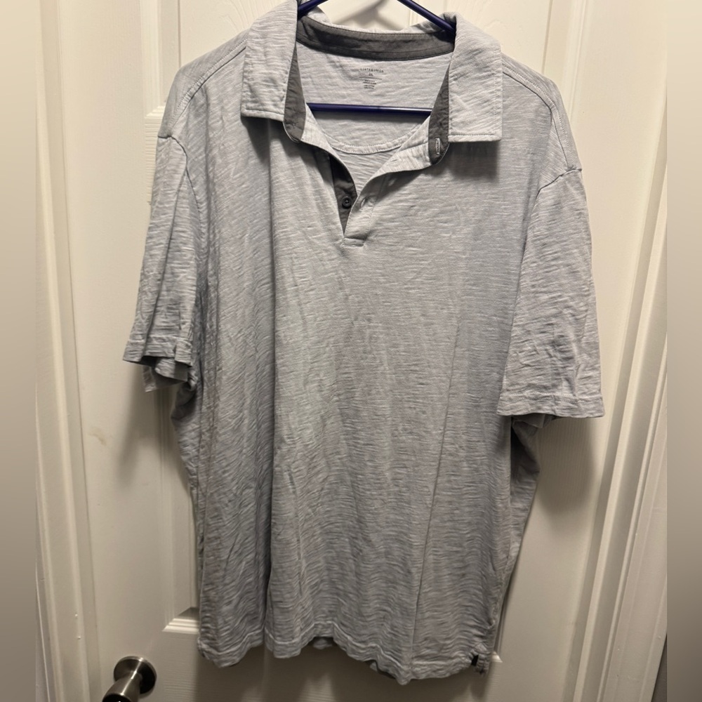 Men’s Gray Polo 14th & Union 2XL